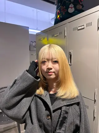 カラー 透明感ベージュ🤎 ナチュラルレイヤーのヘアスタイル