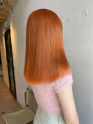 ロング カラー EIGHT 中川原 菜々子のヘアスタイル
