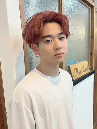 カラー メンズ 堀部 梨瑠のヘアスタイル