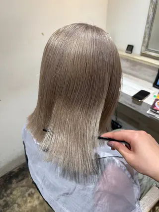 ミディアム カラー 透明感カラー/パーマ 🌀アオノのヘアスタイル