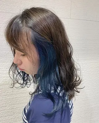 ロング カラー ヘアアレンジ 白髪ぼかしハイライト 茗荷谷駅徒歩2分のヘアスタイル