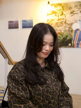 ロング アオキ サキ💫のヘアスタイル