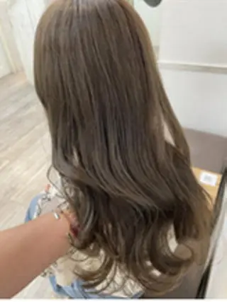 ミディアム カラー パーマ ヘアアレンジ 【ヘアケア特化型】 newi天王寺のヘアスタイル