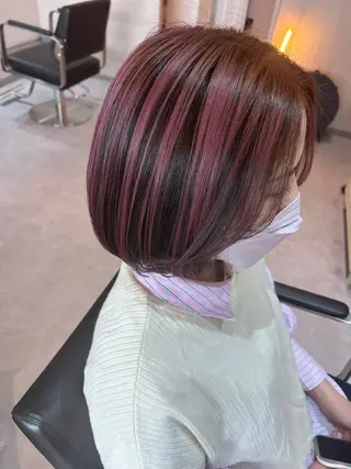 ショート カラー TOSHIKI 透明感カラー🌈のヘアスタイル