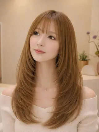 ロング 竹廣 春奈のヘアスタイル