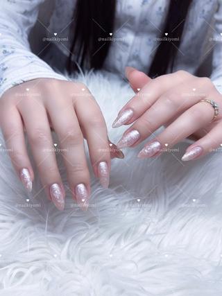 ネイル Kiyomi.🫧 美フォルムのネイルデザイン