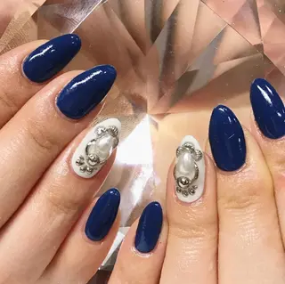 ネイル 渋谷/チップ長さ出し 👑アプレgel-xのネイルデザイン
