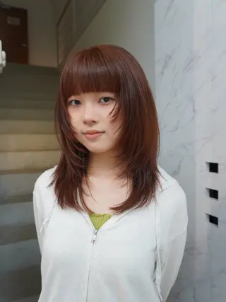 セミロング ミユ/ショート/ カットモデル/名東区のヘアスタイル