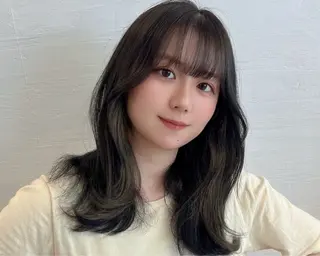セミロング カラー メンズ 冨永 雄大のヘアスタイル