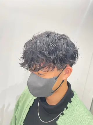 パーマ メンズ 京都河原町 メンズパーマ助川龍哉のヘアスタイル