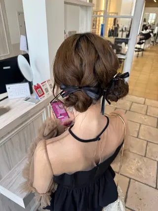ミディアム ヘアアレンジ Yamaoka Mikuのヘアスタイル