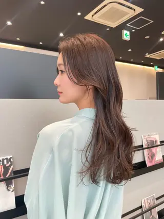 ロング カラー k-twoたき✨艶感 カラー/美髪矯正のヘアスタイル