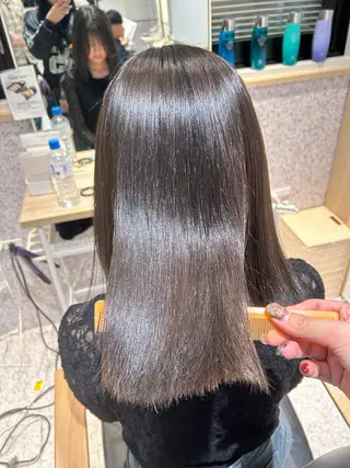 セミロング ♡透明感カラー★ ネイル/しの♡のヘアスタイル