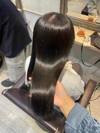 セミロング Lutia 新宿 髪質改善/アカリ🎀のヘアスタイル