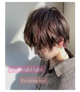 ショート カラー 舟橋 りんかのヘアスタイル