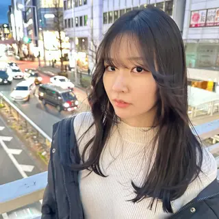 セミロング KEIGO/ ベージュカラーのヘアスタイル