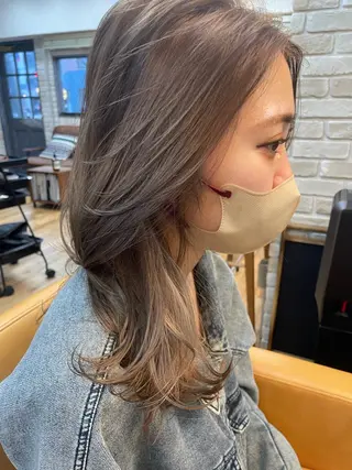 セミロング レイヤースタイル⭐️ 村上のヘアスタイル