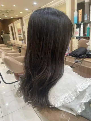 ロング カラー ヘアアレンジ 韓国ヘアメイク🎀/ 縮毛矯正✨山本媛香のヘアスタイル