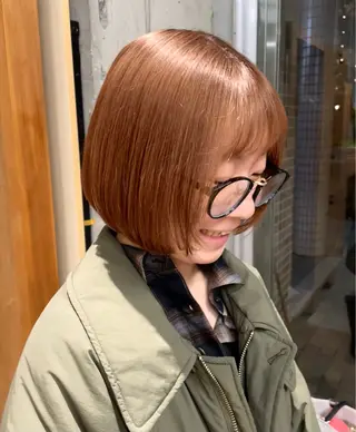 ミディアム chisato☁️ カットカラーモデルのヘアスタイル