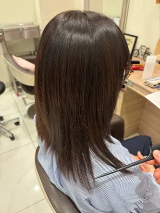 セミロング カラー パーマ 廣澤@平日10時〜 パーマモデル募集✂︎のヘアスタイル