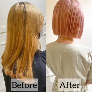 ショート カラー ボブ　ショート 特化 迫田紘史のヘアスタイル