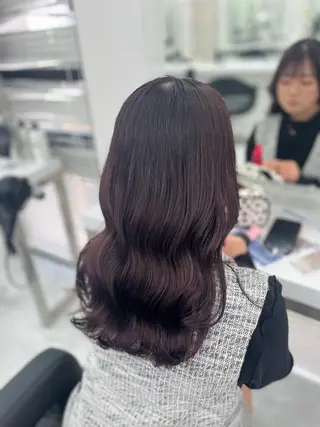セミロング カラー ヘアアレンジ Zina熊本🫧 Kurehaのヘアスタイル