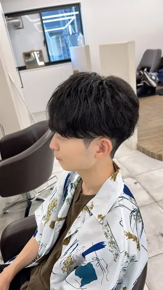 ショート パーマ メンズ 🏆メンズヘア特化 🥇代表りんぺーのヘアスタイル