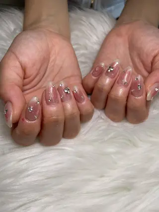 ミディアム ネイル BELLUNA Mizuki❤︎のネイルデザイン
