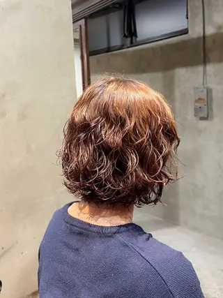 セミロング カラー パーマ ヘアアレンジ レイヤー/艶髪矯正 🪐takushiのヘアスタイル