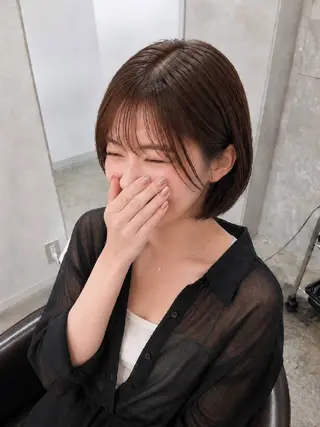 ショート 縮毛矯正💇艶髪　 シノハラ✨髪質改善のヘアスタイル