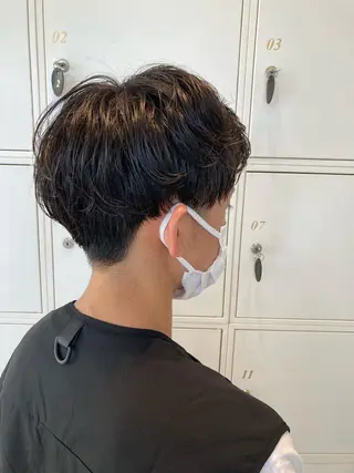 ショート パーマ メンズ 山田 ひかりのヘアスタイル