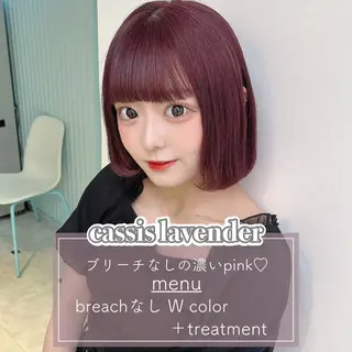 セミロング カラー ヘアアレンジ 愛されカラー🩷 はるなのヘアスタイル