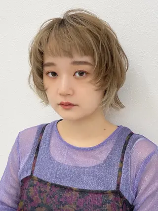 ショート ウルフカット/ボブ りなのヘアスタイル