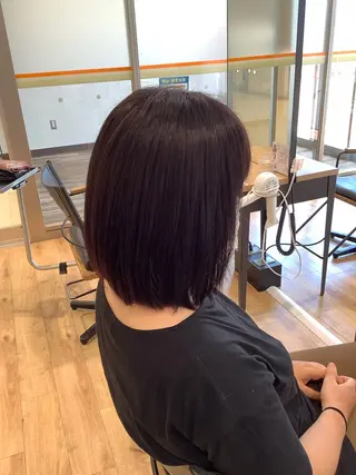 ミディアム カラー 髪質改善縮毛矯正 美容師✂️山崎竜二のヘアスタイル