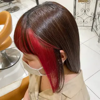カラー 目黒 優衣のヘアスタイル