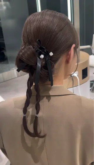 セミロング ayu omochaのヘアスタイル