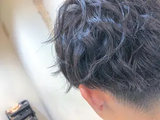 ミディアム パーマ メンズ メンズパーマ 赤司 泰樹のヘアスタイル