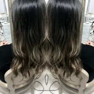 ロング カラー ヘアアレンジ See by merのマツエク・マツパデザイン