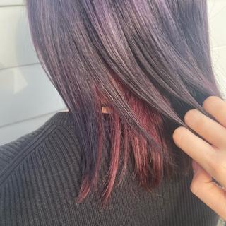 ミディアム カラー 池田 綾香のヘアスタイル
