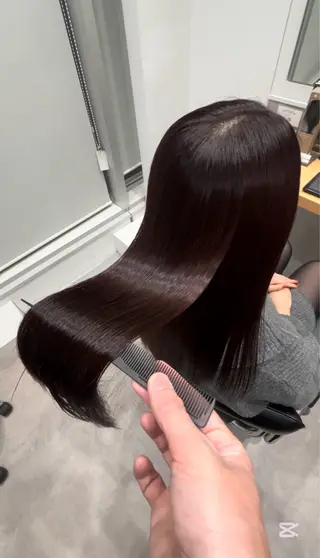 セミロング 髪質改善ヘアケア 艶髪特化/上田のヘアスタイル