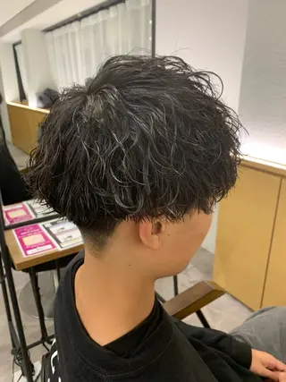 パーマ メンズ 濱野 晃佑のヘアスタイル
