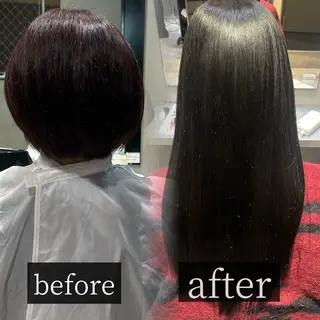ロング カラー ブリーチなし透明感 カラー🤍ྀིきららのヘアスタイル
