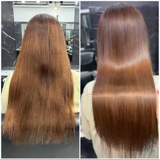 ロング JIN|朝楽になる 乾かしただけで極艶髪のヘアスタイル