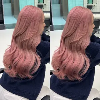 ロング カラー 𝑨𝑲𝑶 🍒/ 盛れる韓国ヘアのヘアスタイル
