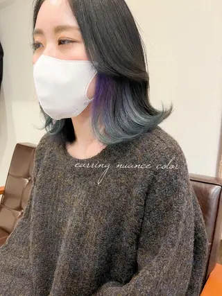 ミディアム カラー カラーパティシエ facce🌼ikoのヘアスタイル