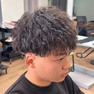 パーマ メンズ メンズパーマ/メンズ カット/たばたよしきのヘアスタイル