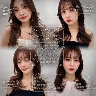ロング カラー レイヤー/顔まわり/ 増子 美沙希🍀🫧のヘアスタイル