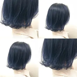 ミディアム カラー パーマ ヘアアレンジ メンズ キッズ 上品＆韓国風 🥀海心🥀のヘアスタイル