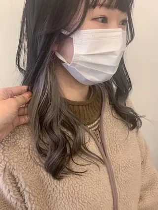 セミロング 🌛ダブルカラー 🌜SAYAKAのヘアスタイル