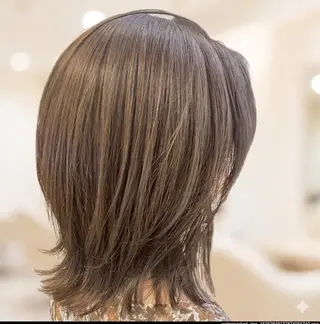 ミディアム カラー 縮毛矯正/髪質改善/ 艶髪ササキナツミのヘアスタイル